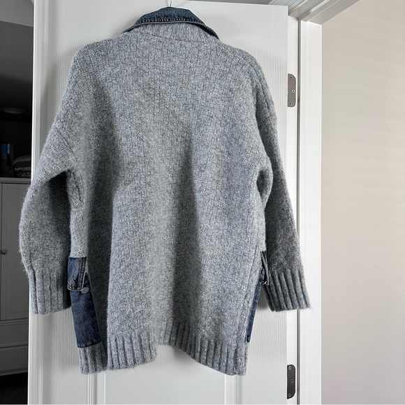 SAACHI Denim Knit Cardigan - Picture 5 of 7